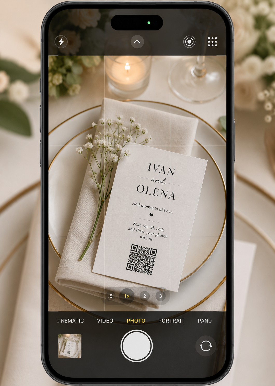 Scan QR Code mobile mockup