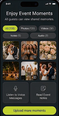 Enjoy Event mobile mockup